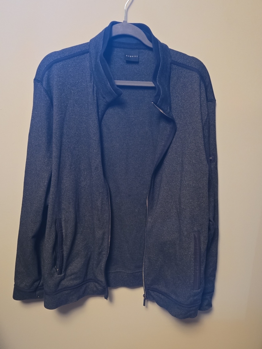 Bugatti Men’s Charcoal Zip-Up Sweater Jacket